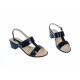 Sandale dama din piele naturala, negru, lac, toc de 5cm, S7NLBOX Sandale dama din piele naturala, negru, lac, toc de 5cm, S7NLBOX