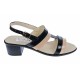Sandale dama din piele naturala, Negru, Nud - S7NNUDTPN
