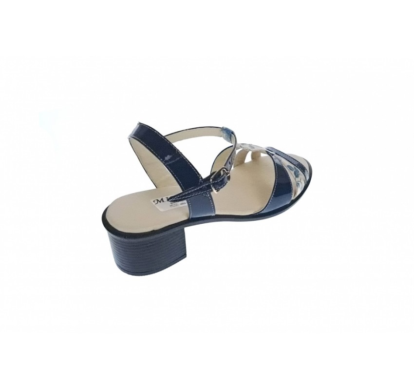 Sandale dama din piele naturala lacuita, bleumarin, S81LBL Sandale dama din piele naturala lacuita, bleumarin, S81LBL