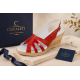 Sandale dama rosii din piele naturala box cu lac, cu talpa tip pana – feminine, pline de energie S89LR