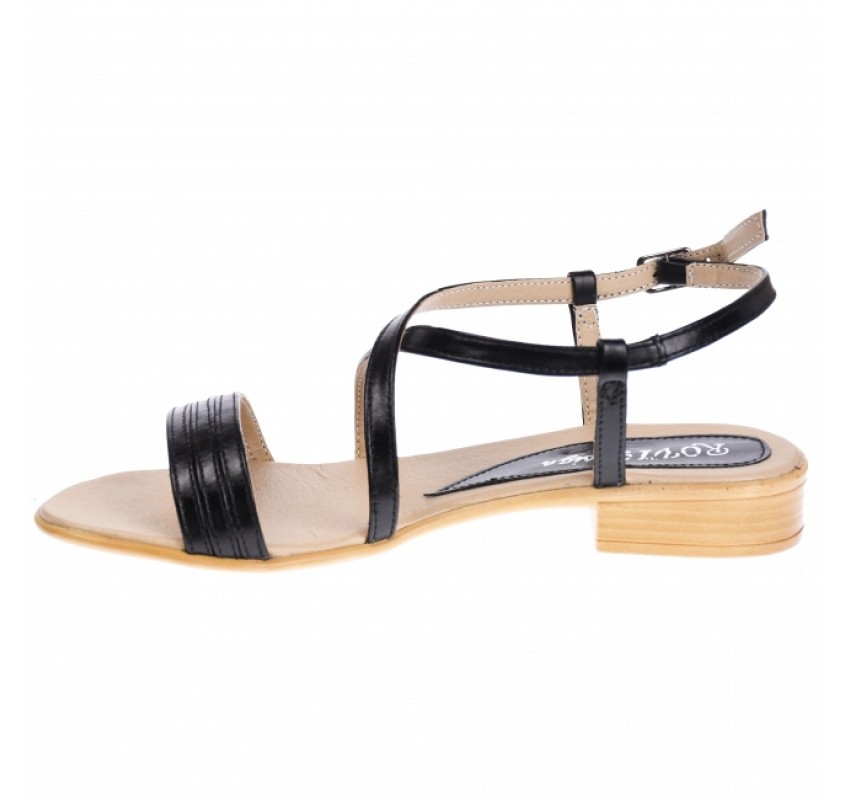 Sandale dama din piele naturala cu platforme joase - S8N2
