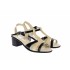 Sandale dama din piele naturala box, negru lac, bej, S8NBEJLAC