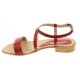 Sandale dama casual din piele naturala Rosu S8R