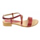 Sandale dama casual din piele naturala Rosu S8R