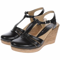 Sandale dama din piele naturala - Model negru S9NEGRU