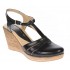 Sandale dama casual din piele naturala S9 Negru