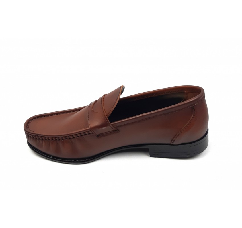 Pantofi barbati din piele naturala de culoare maro - SC1M