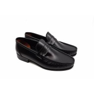Scarpi barbati din piele naturala de culoare neagra SC1N