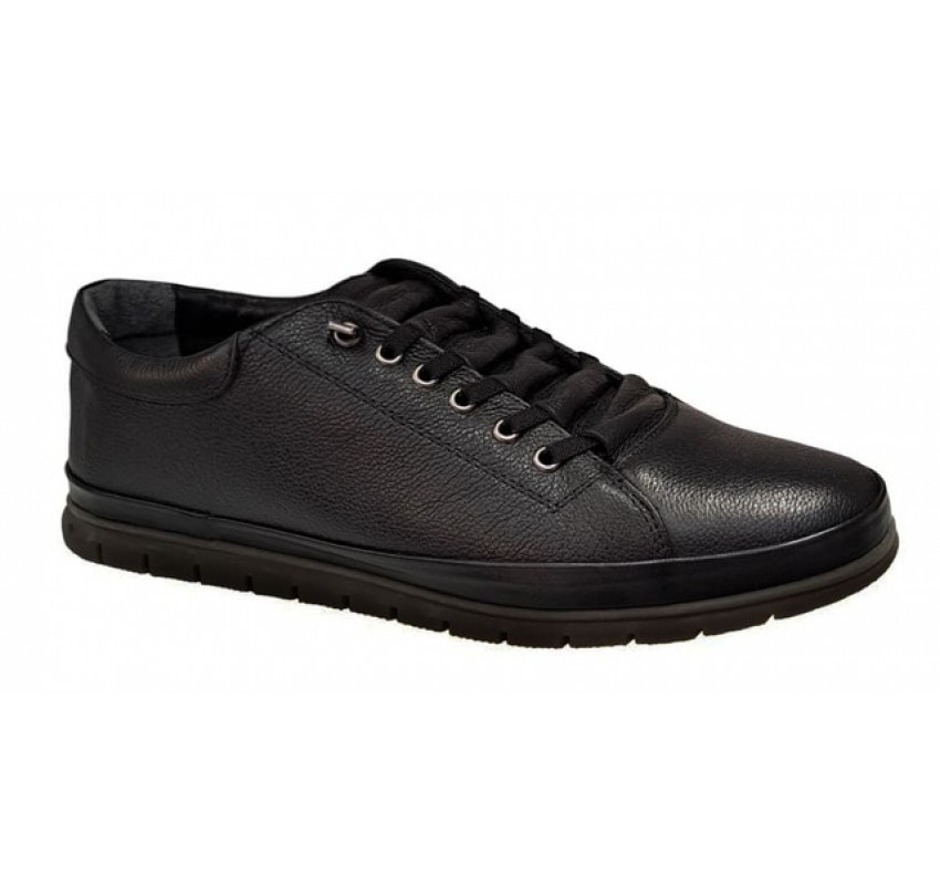 Pantofi barbati casual din piele naturala cu inchidere elastica SCV1022N