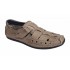 Sandale barbati casual din piele naturala Ultra Confort Nisip SCV1SP