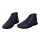Ghete barbati din piele naturala cu fermoar, bleumarin model imblanit casual sport Ghete barbati din piele naturala cu fermoar, bleumarin model imblanit casual sport