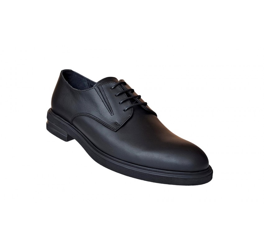 Pantofi barbati, casual, piele naturala, Negru, Ultra Confort, ALEXANDER JL, SCV270N