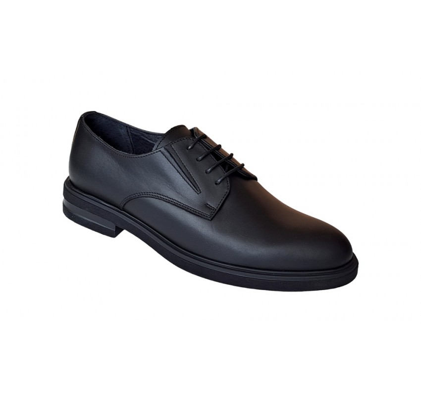 Pantofi barbati, casual, piele naturala, Negru, Ultra Confort, ALEXANDER JL, SCV270N