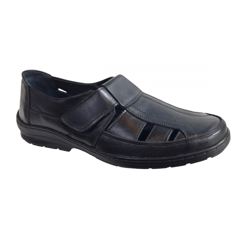 Sandale barbati casual din piele naturala - Model Negru SCV295AN Sandale barbati casual din piele naturala - Model Negru SCV295AN