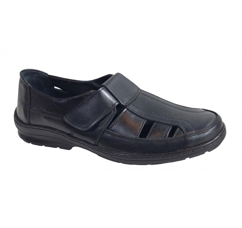 Sandale barbati casual din piele naturala - Model Negru SCV295AN Sandale barbati casual din piele naturala - Model Negru SCV295AN
