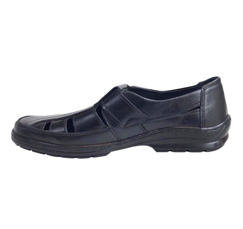 Sandale barbati casual din piele naturala - Model Negru SCV295AN Sandale barbati casual din piele naturala - Model Negru SCV295AN