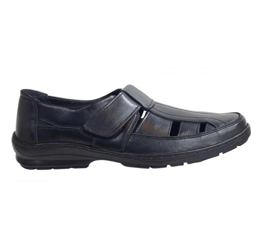 Sandale barbati casual din piele naturala - Model Negru SCV295AN Sandale barbati casual din piele naturala - Model Negru SCV295AN
