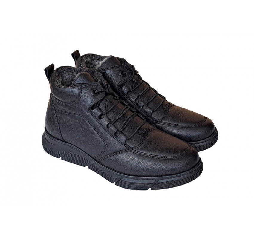 Ghete barbati casual, din piele naturala, cu fermoar, imblanite, SCV3000N Sport Ghete barbati casual, din piele naturala, cu fermoar, imblanite, SCV3000N Sport