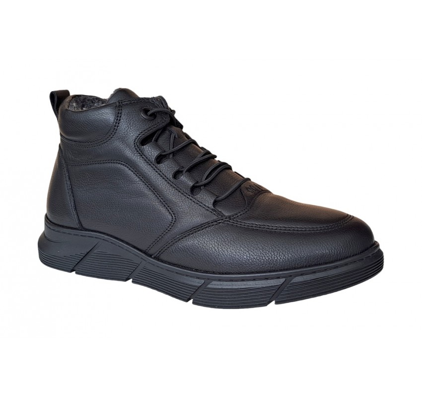Ghete barbati casual, din piele naturala, cu fermoar, imblanite, SCV3000N Sport Ghete barbati casual, din piele naturala, cu fermoar, imblanite, SCV3000N Sport
