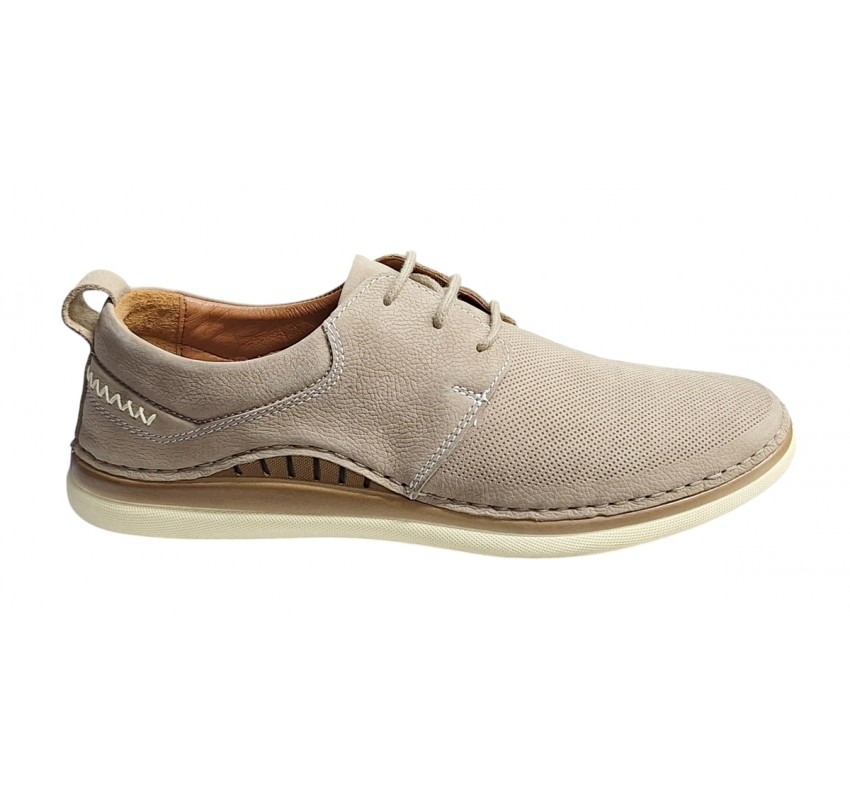 Pantofi casual barbati din piele naturala bej - Model Colin 547B Pantofi casual barbati din piele naturala bej - Model Colin 547B