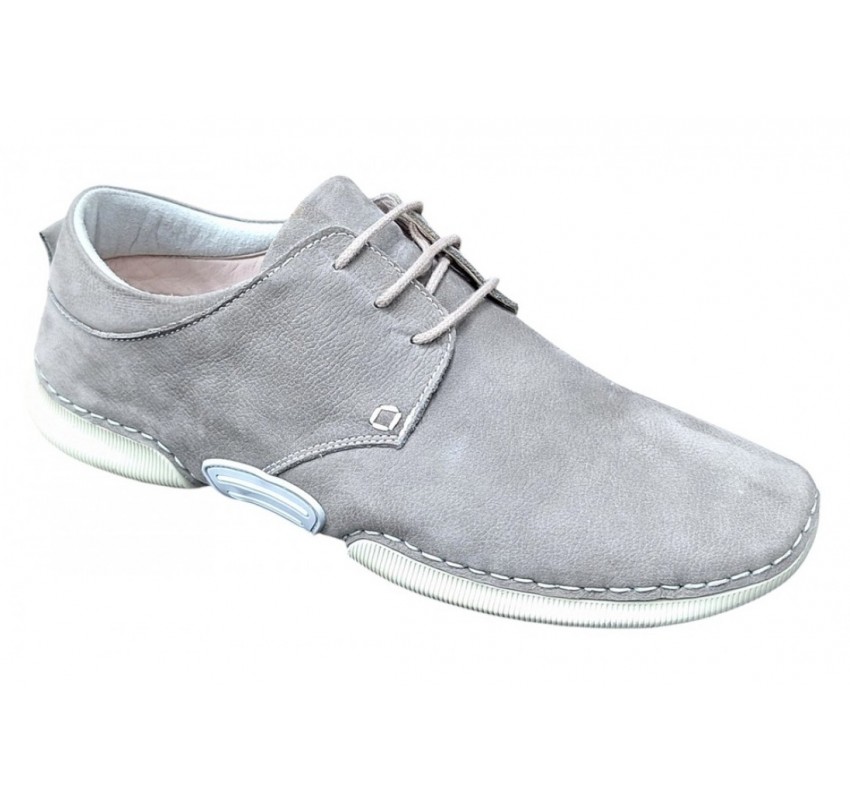 Pantofi casual barbati din piele naturala - Model Tomas Gri 549 Pantofi casual barbati din piele naturala - Model Tomas Gri 549