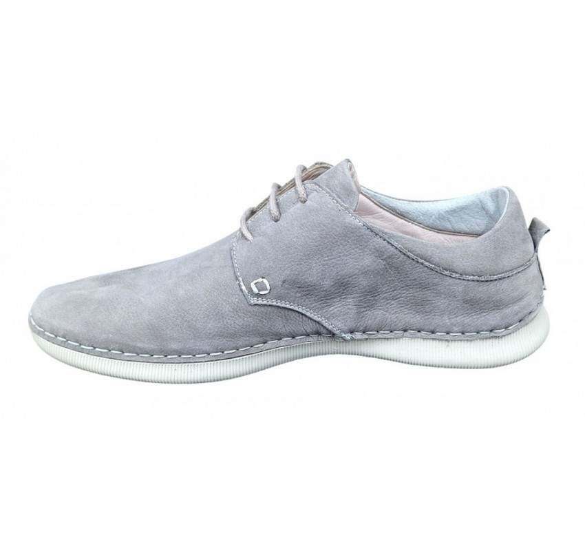 Pantofi casual barbati din piele naturala - Model Tomas Gri 549 Pantofi casual barbati din piele naturala - Model Tomas Gri 549