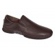 Pantofi barbati maro din piele naturala fara siret cu talpa flexibila SCV549MEL