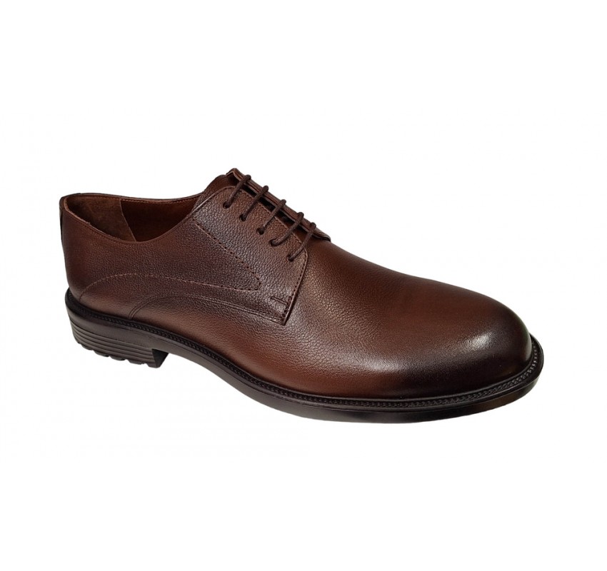 Pantofi barbati, casual, din piele naturala, maro, TEST - SCV623MI