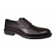 Pantofi barbati, casual, din piele naturala, negru satin, TEST - SCV623N