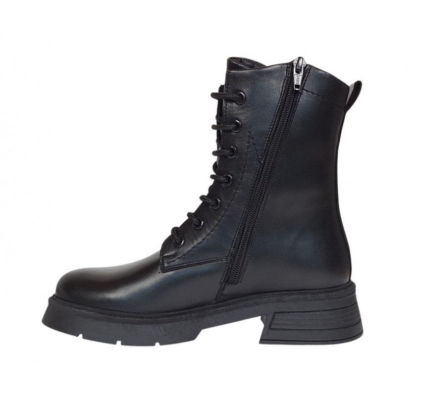 Bocanci dama din piele naturala, Kamy Negru SCV970N