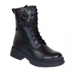 Bocanci dama din piele naturala, Kamy Negru SCV970N