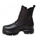 Ghete dama casual din piele naturala Katia SCV972N