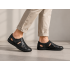 Sandale barbati casual din piele naturala Negru Box A280N