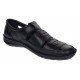 Sandale barbati casual din piele naturala Negru Box A280N
