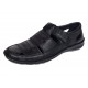 Sandale barbati casual din piele naturala Negru Box A280N