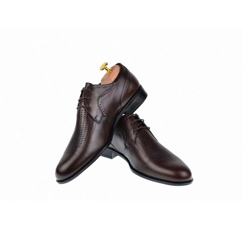 Pantofi barbati eleganti, din piele naturala, Maro, Milenium - CIUCALETI SHOES