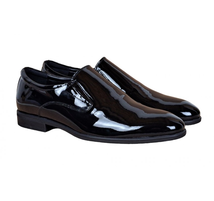 Pantofi barbati, eleganti, din piele naturala, fara siret, Negru LAC SIR073NEL Pantofi barbati, eleganti, din piele naturala, fara siret, Negru LAC SIR073NEL