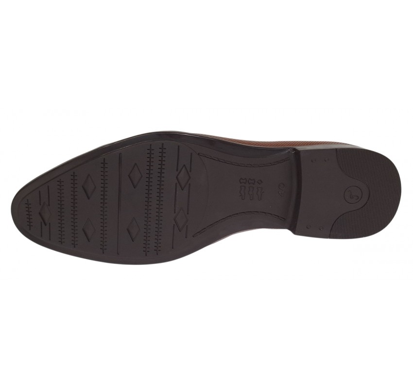 Pantofi barbati eleganti din piele naturala maro SIR085MP