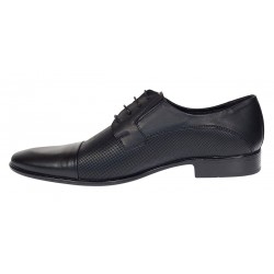 Pantofi barbati eleganti din piele naturala - Model Negru SIR085NP