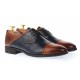 Pantofi barbati eleganti din piele naturala Sir 104 Maro - Bleumarin