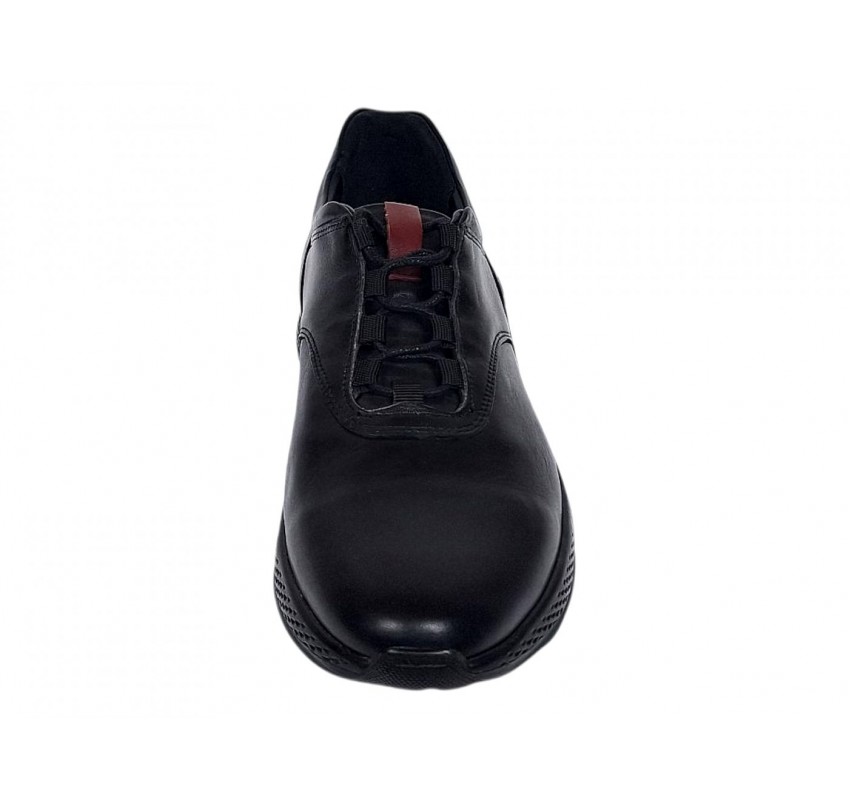 Pantofi barbati sport casual negru din piele naturala 113N