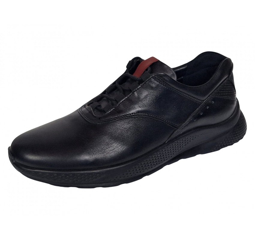 Pantofi barbati sport casual negru din piele naturala 113N