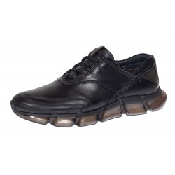 Pantofi barbati casual din piele naturala, negru, Zidan SIR121N