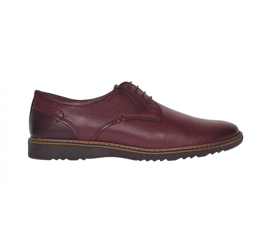 Pantofi barbati casual din piele naturala - Model bordo Sir 135VIS Pantofi barbati casual din piele naturala - Model bordo Sir 135VIS