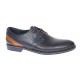 Pantofi barbati casual din piele naturala bleumarin SIR142BL