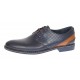 Pantofi barbati casual din piele naturala bleumarin SIR142BL
