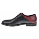 Pantofi casual barbati din piele naturala - Model Negru Visiniu 156NVIS