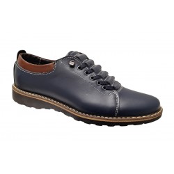 Pantofi casual barbati din piele naturala - Model Markus Bleumarin Pantofi casual barbati din piele naturala - Model Markus Bleumarin