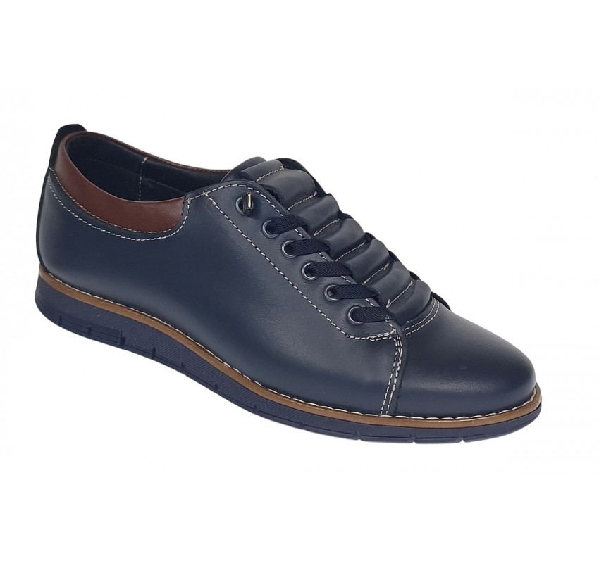 Pantofi casual barbati din piele naturala - Model Markus AS Bleumarin - Maro Pantofi casual barbati din piele naturala - Model Markus AS Bleumarin - Maro