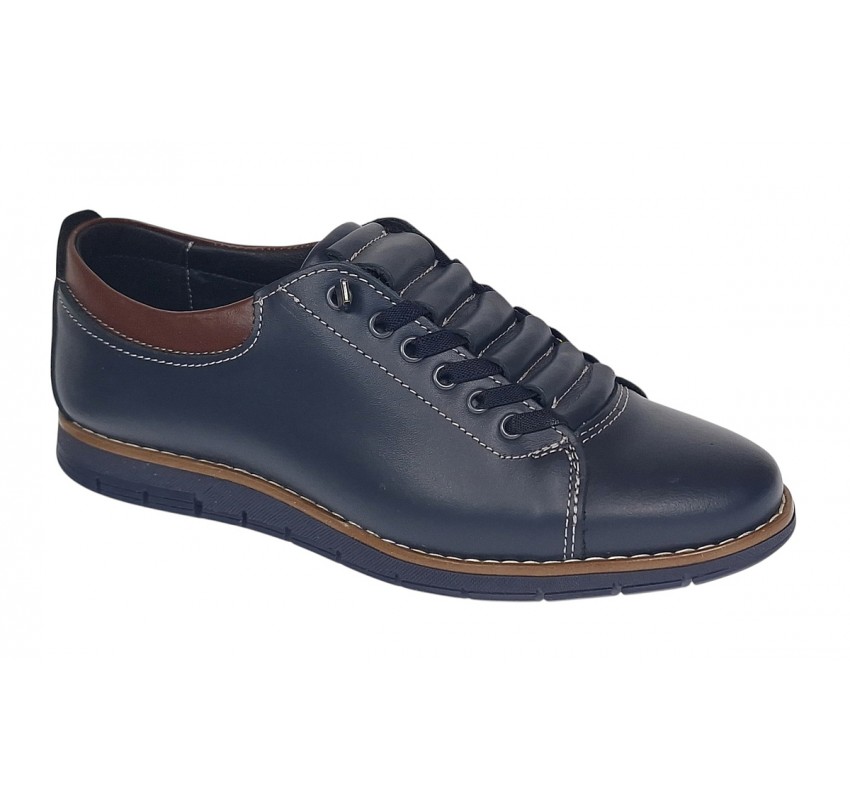 Pantofi casual barbati din piele naturala - Model Markus AS Bleumarin - Maro Pantofi casual barbati din piele naturala - Model Markus AS Bleumarin - Maro